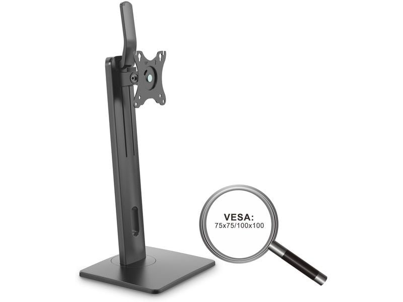 PureMounts Tischhalterung PM-OFFICE-ST-01 bis 7 kg – Schwarz