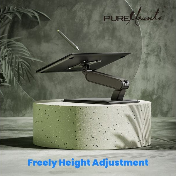 PureMounts Tischhalterung PM-OFFICE-ST-20 bis 8 kg – Schwarz