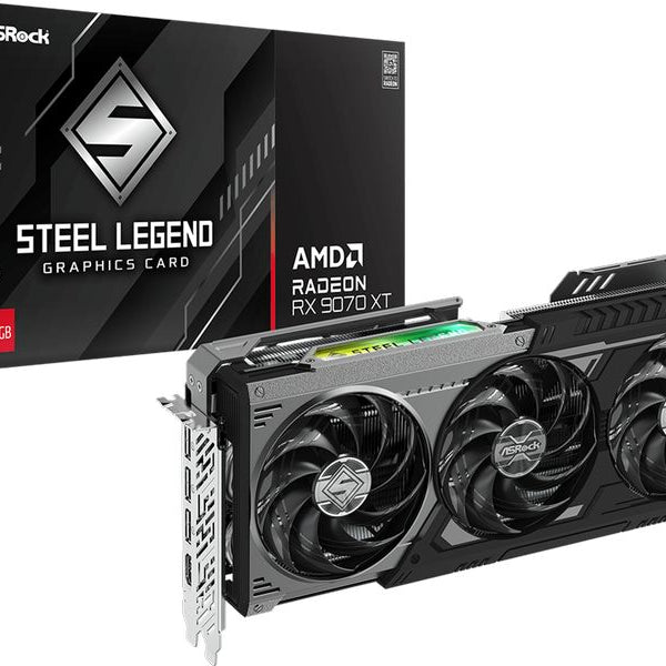 ASRock Grafikkarte Radeon RX 9070 XT Steel Legend Dark