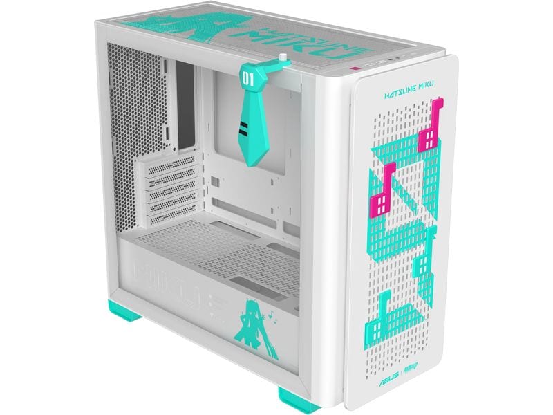 ASUS PC-Gehäuse A23 Hatsune Miku Edition Türkis, Weiss