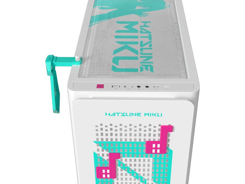 ASUS PC-Gehäuse A23 Hatsune Miku Edition Türkis, Weiss