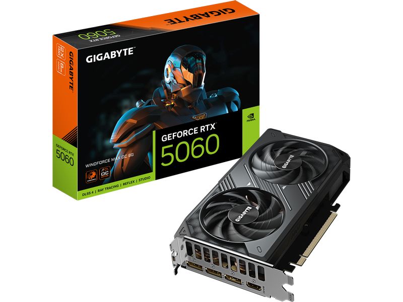 Gigabyte Grafikkarte GeForce RTX 5060 WINDFORCE MAX OC 8G