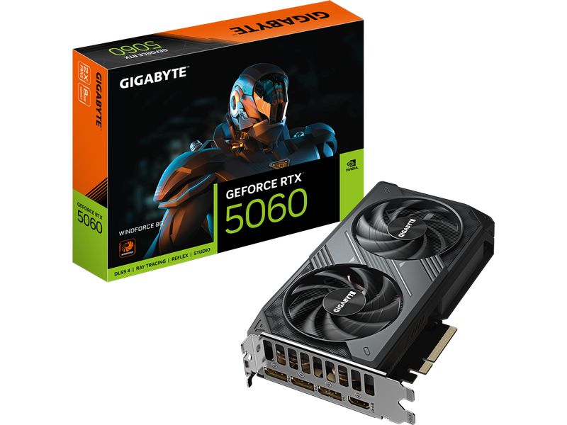 Gigabyte Grafikkarte GeForce RTX 5060 WINDFORCE 8G
