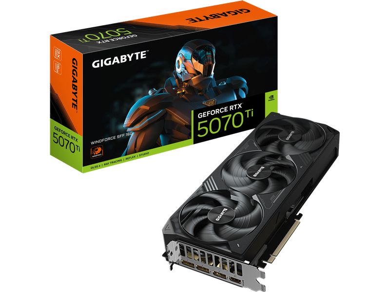 Gigabyte Grafikkarte GeForce RTX 5070 Ti WINDFORCE SFF 16G