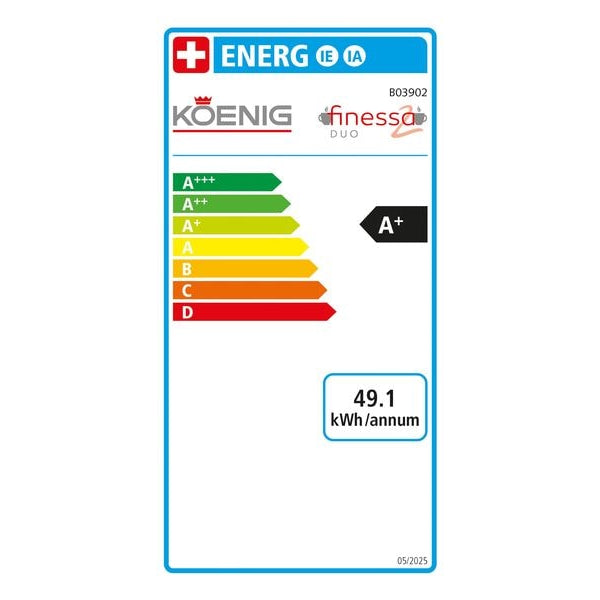 Koenig Kaffeevollautomat Finessa Duo Anthrazit