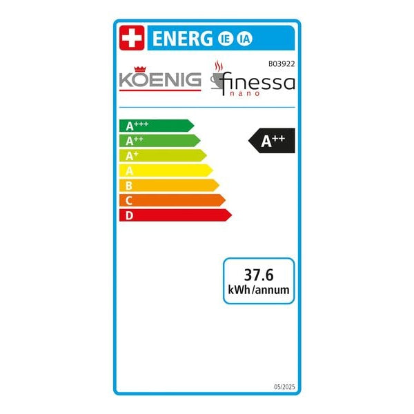 Koenig Kaffeevollautomat Finessa Nano Dunkelgrau