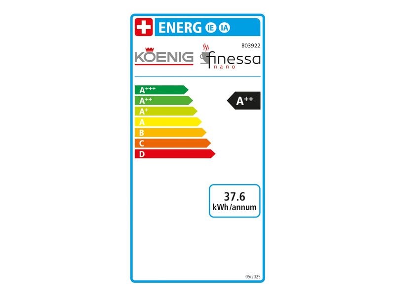 Koenig Kaffeevollautomat Finessa Nano Dunkelgrau