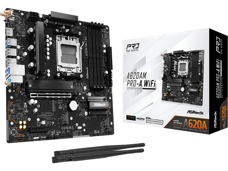 ASRock Mainboard A620AM Pro-A WiFi