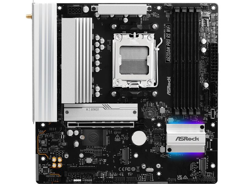 ASRock Mainboard A620AM Pro RS WiFi
