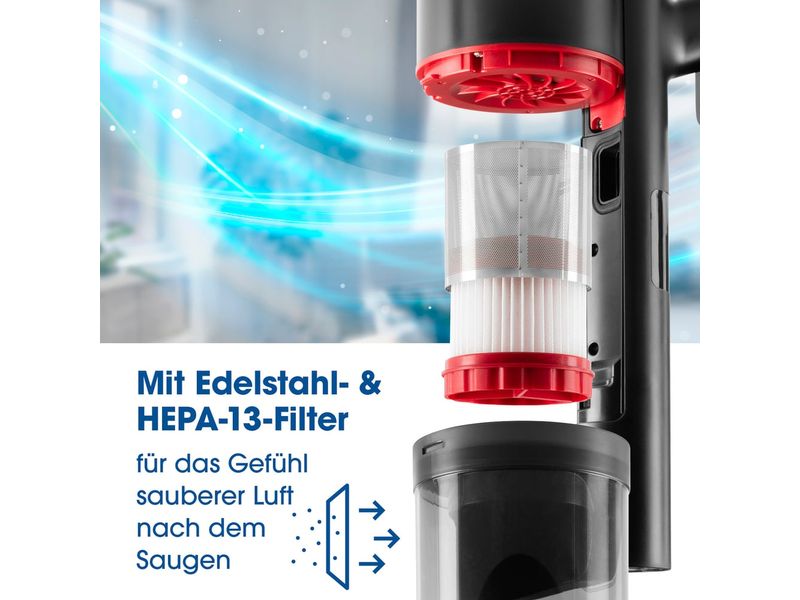 CLEANmaxx Akku-Hand- und Stielsauger 600 W