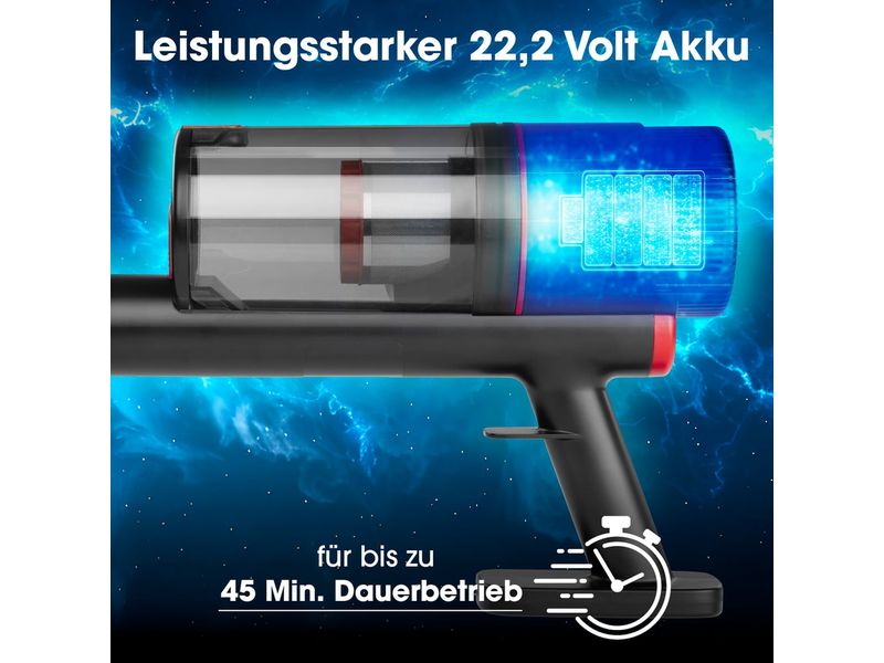 CLEANmaxx Akku-Hand- und Stielsauger 600 W