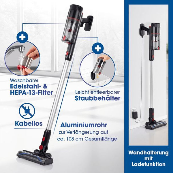 CLEANmaxx Akku-Hand- und Stielsauger 600 W