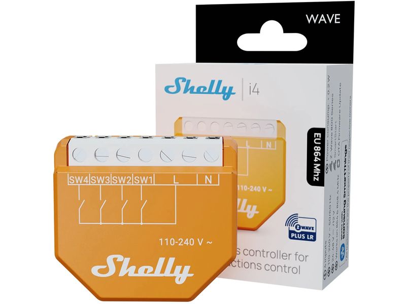 Shelly Smart Home Wave i4 LR Aktor Z Wave Szene
