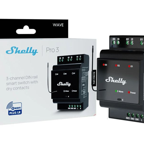 Shelly Funk-Schaltaktor Wave Pro 3 48 A