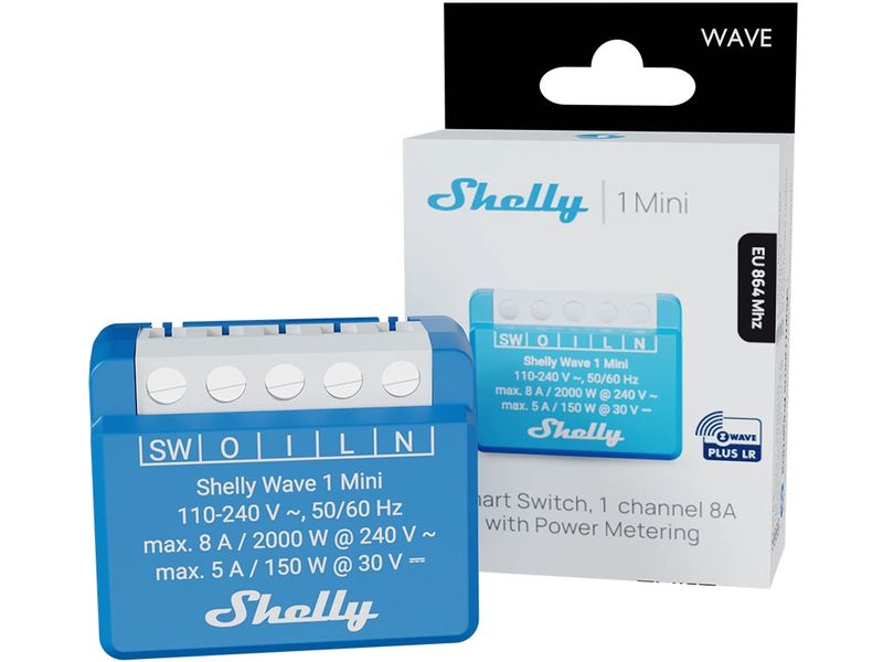 Shelly Schaltaktor Wave 1 Mini LR