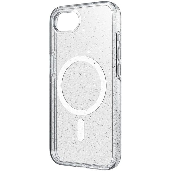 White Diamonds Back Cover Mag Glitter Transparent für iPhone 16e