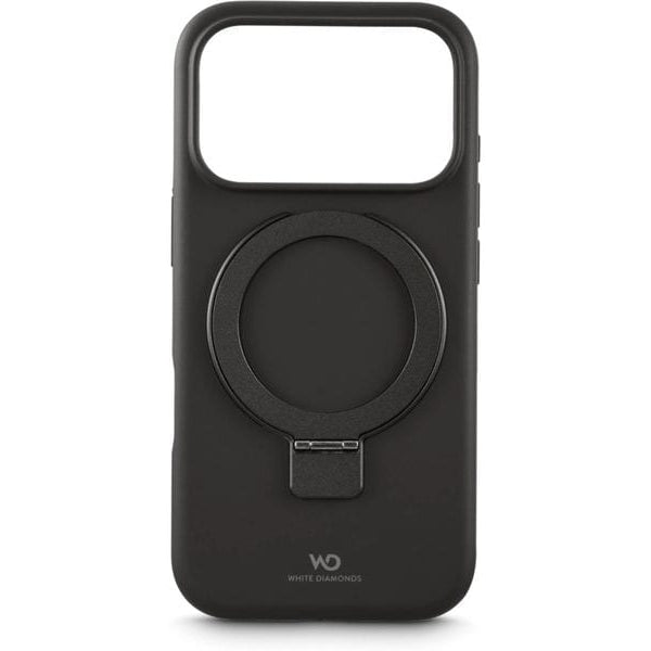 White Diamonds Back Cover Mag Urban Stand Case Schwarz für iPhone 17 Pro