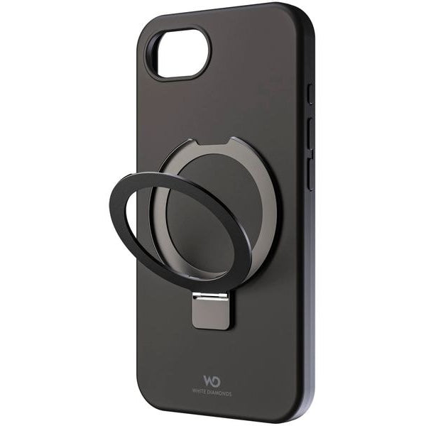 White Diamonds Back Cover Mag Urban Stand Case Schwarz für iPhone 16e