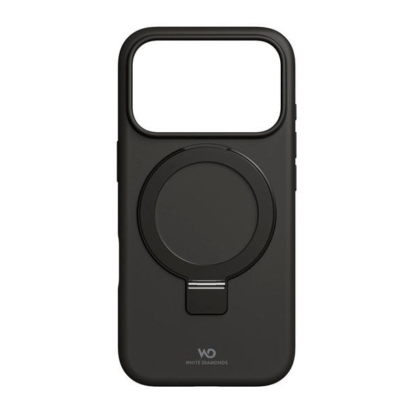White Diamonds Back Cover Mag Urban Stand Case Schwarz für iPhone 17 Pro