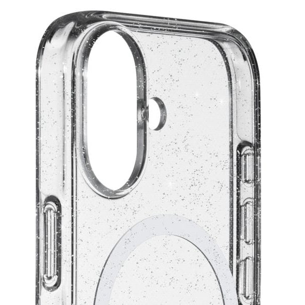 White Diamonds Back Cover Mag Glitter Transparent für iPhone 17