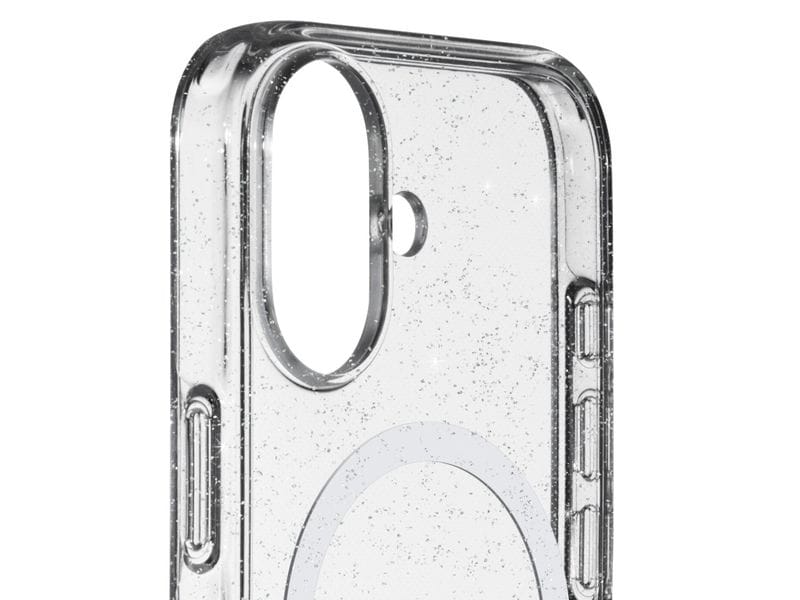 White Diamonds Back Cover Mag Glitter Transparent für iPhone 17