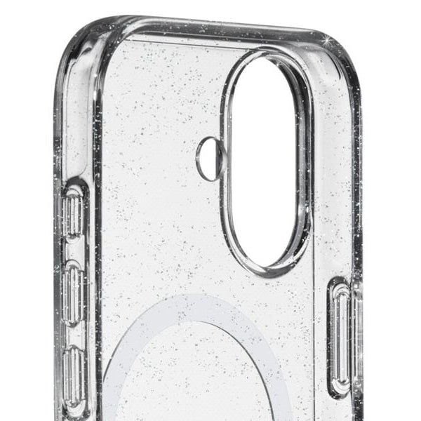 White Diamonds Back Cover Mag Glitter Transparent für iPhone 17