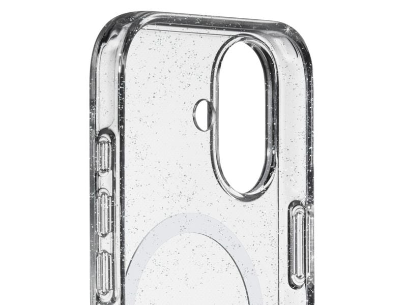 White Diamonds Back Cover Mag Glitter Transparent für iPhone 17