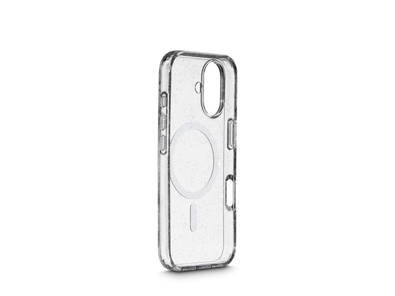 White Diamonds Back Cover Mag Glitter Transparent für iPhone 17