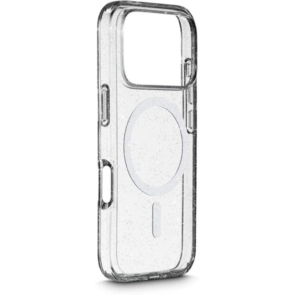 White Diamonds Back Cover Mag Glitter Transparent für iPhone 17 Pro