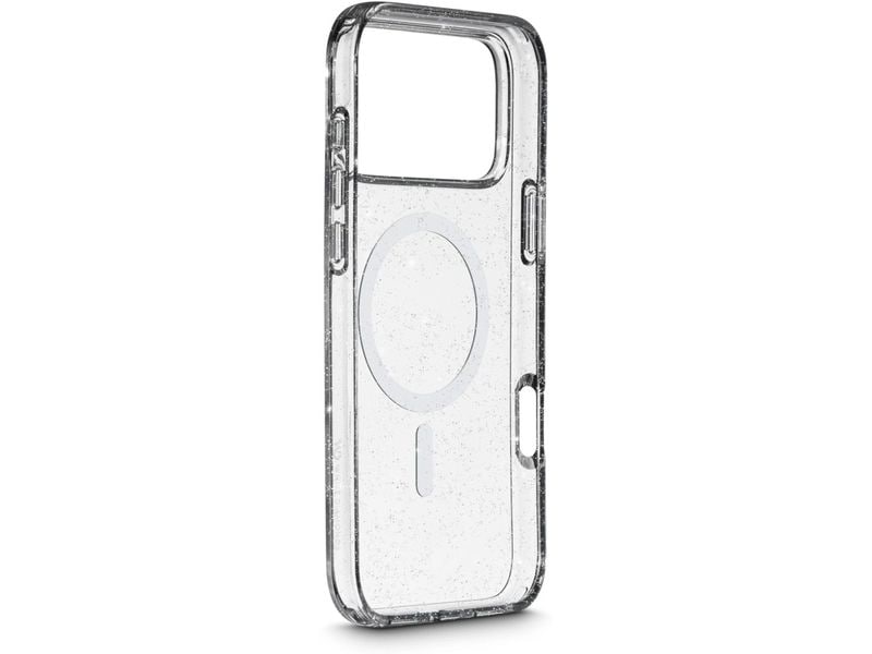 White Diamonds Back Cover Mag Glitter Transparent für iPhone 17 Pro Max