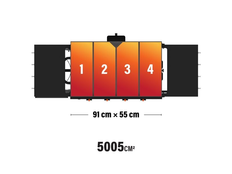 Blackstone Gasgrill Original 36 Grillstation mit Hartschalenabdeckung