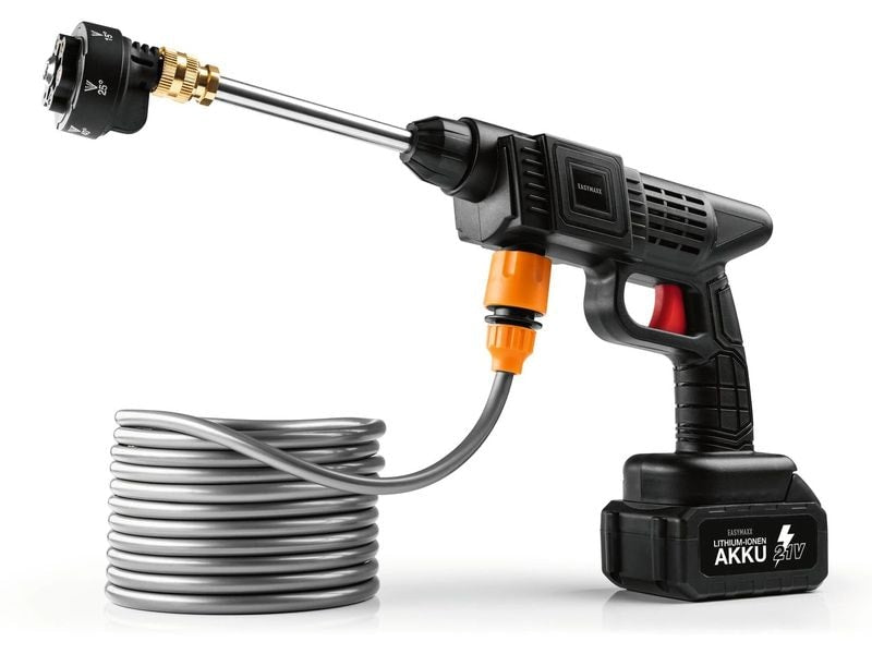EASYmaxx Akku-Hochdruckreiniger 21 V, Schwarz