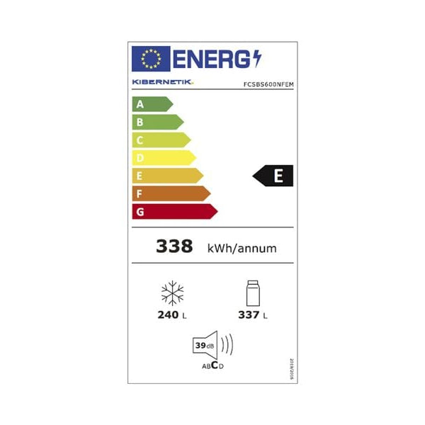 Kibernetik Foodcenter FCSBS600NFEM Schwarz