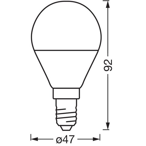 OSRAM Leuchtmittel P40 SMART+ MATTER Classic, E14, 4.9 W, TW