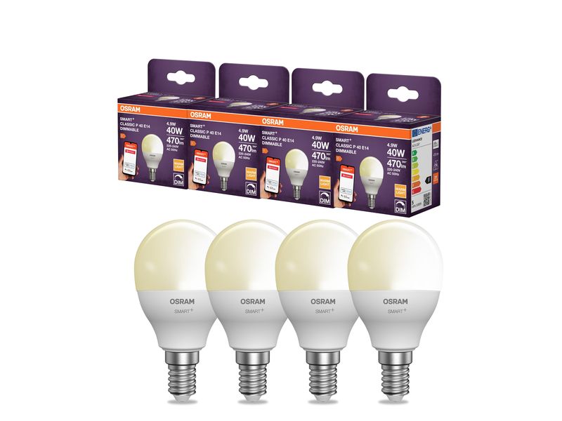 OSRAM Leuchtmittel P40D SMART+ ZigBee, E14, 4.9 W, WW