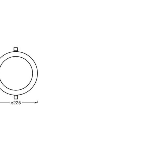 OSRAM Einbauleuchte SMART+ Matter Recess Slim 225 mm, TW