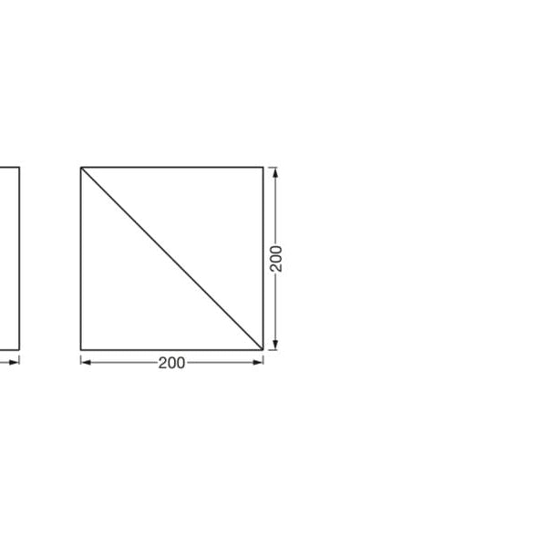 OSRAM Wandleuchte SMART+ MATTER Wall Swan Square 200 x 200 mm TW