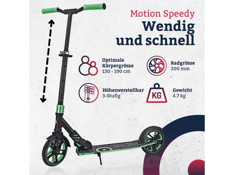 Motion Scooter Speedy, 200 mm, Mint / Black