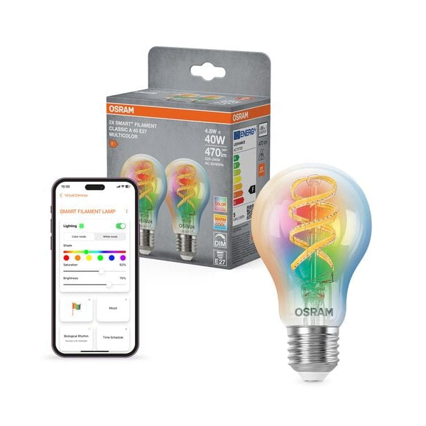 OSRAM Leuchtmittel Filament Globe 125 Multicolor E27, 4.8 W, RGBW