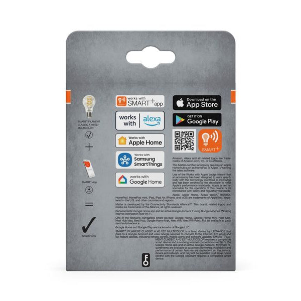 OSRAM Leuchtmittel Filament Globe 125 Multicolor E27, 4.8 W, RGBW