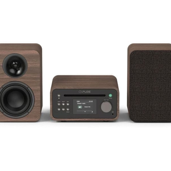 Pure Micro-HiFi Anlage Classic Stereo Mini Walnuss