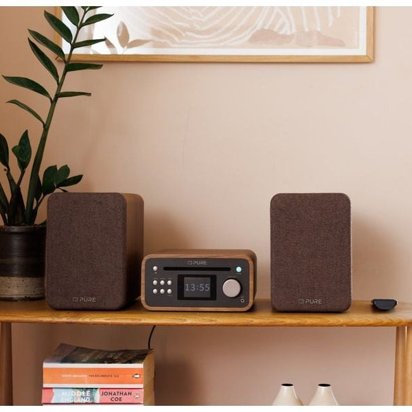 Pure Micro-HiFi Anlage Classic Stereo Mini Walnuss