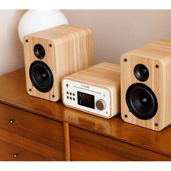 Pure Micro-HiFi Anlage Classic Stereo Mini Eiche