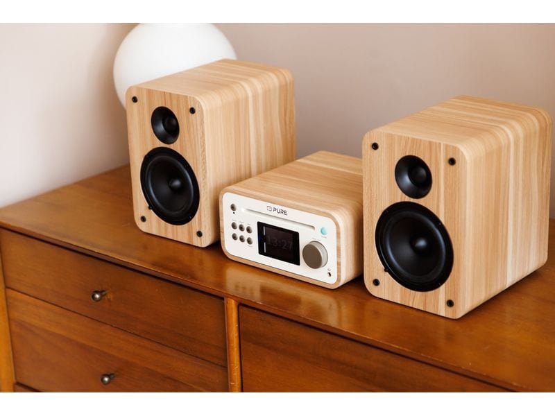 Pure Micro-HiFi Anlage Classic Stereo Mini Eiche