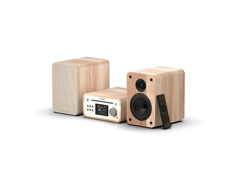 Pure Micro-HiFi Anlage Classic Stereo Mini Eiche