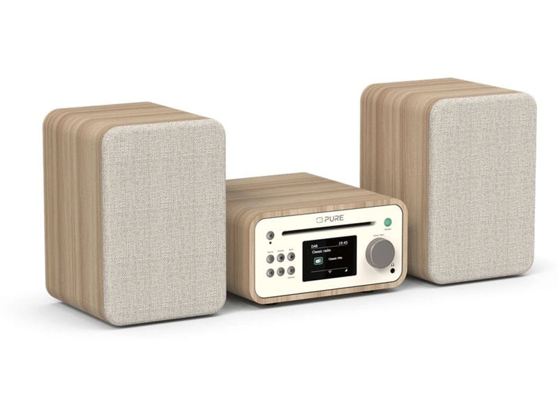Pure Micro-HiFi Anlage Classic Stereo Mini Eiche