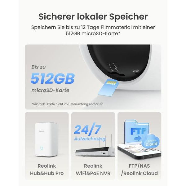 Reolink Netzwerkkamera E340 4K/ 8 MP