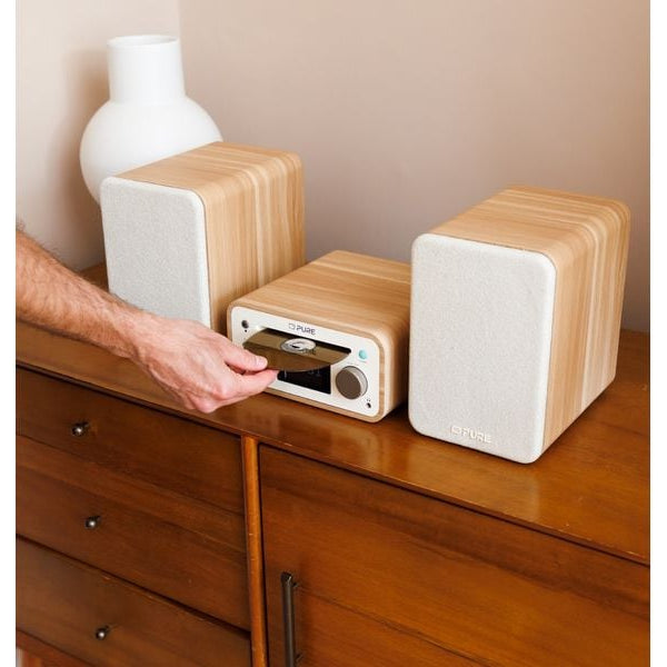 Pure Micro-HiFi Anlage Classic Stereo Mini Eiche