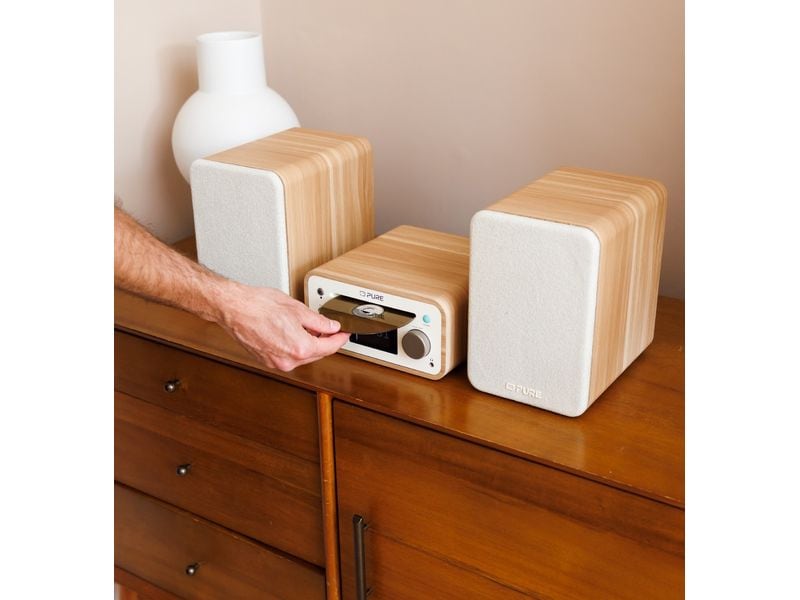 Pure Micro-HiFi Anlage Classic Stereo Mini Eiche