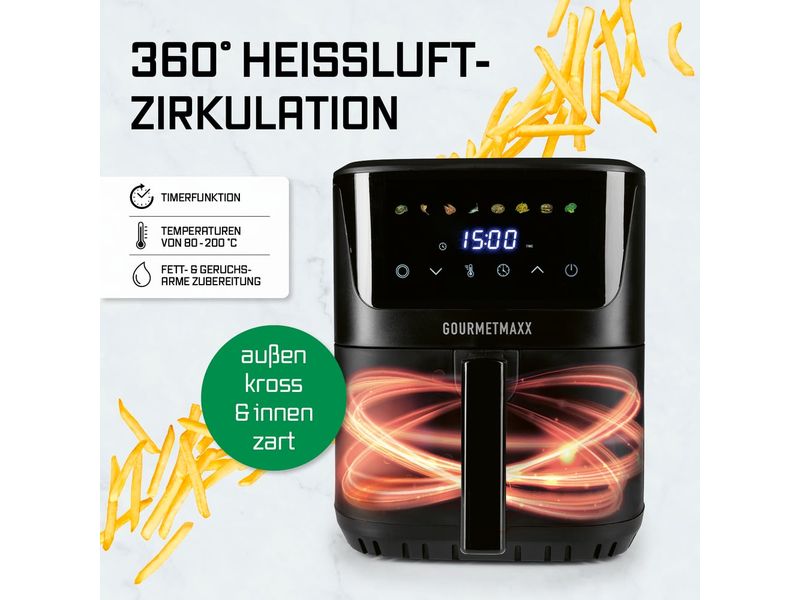 GOURMETmaxx Heissluft-Fritteuse 6.5 l